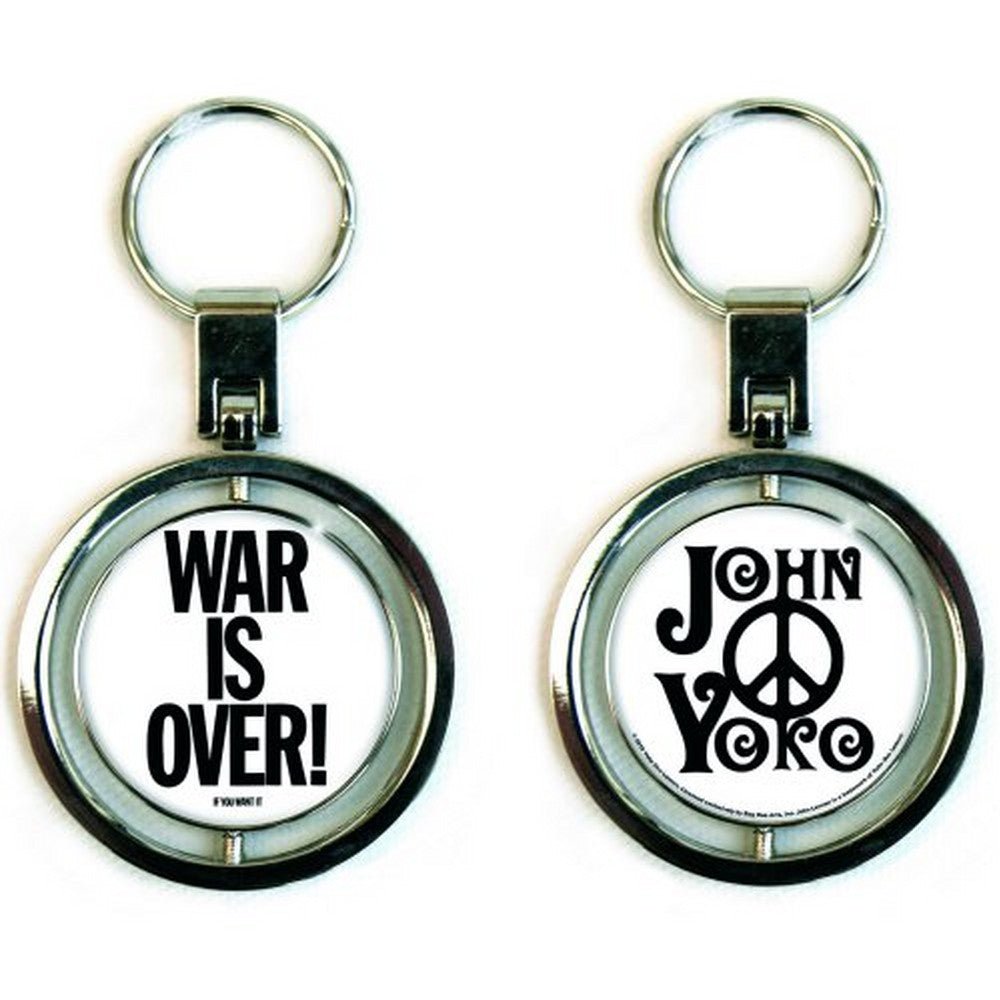 JOHN LENNON ジョンレノン (生誕 85年 ) - War is Over (Spinner) / キーホルダー - PGS